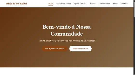 Preview do projeto missa